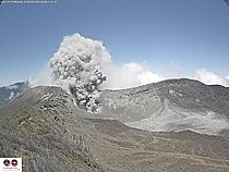 Erupción de Volcán Turrialba 5 de Abril de 2015 11:31:20 am. 